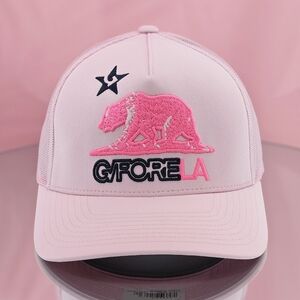 G/FORE Trucker Hat Cap Blush Pink California LA Vacation Golf Outdoor Summer